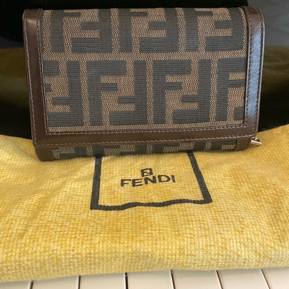 Fendi EUC++ Zucca Wallet w/Dust Bag (W124)